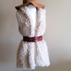 Faux fur vest